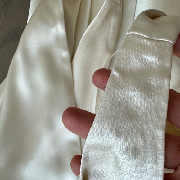 Reformation Margot Wedding Dress Gown Silk Satin Ivory Mermaid Train With Tags 8 - Picture 16 of 16